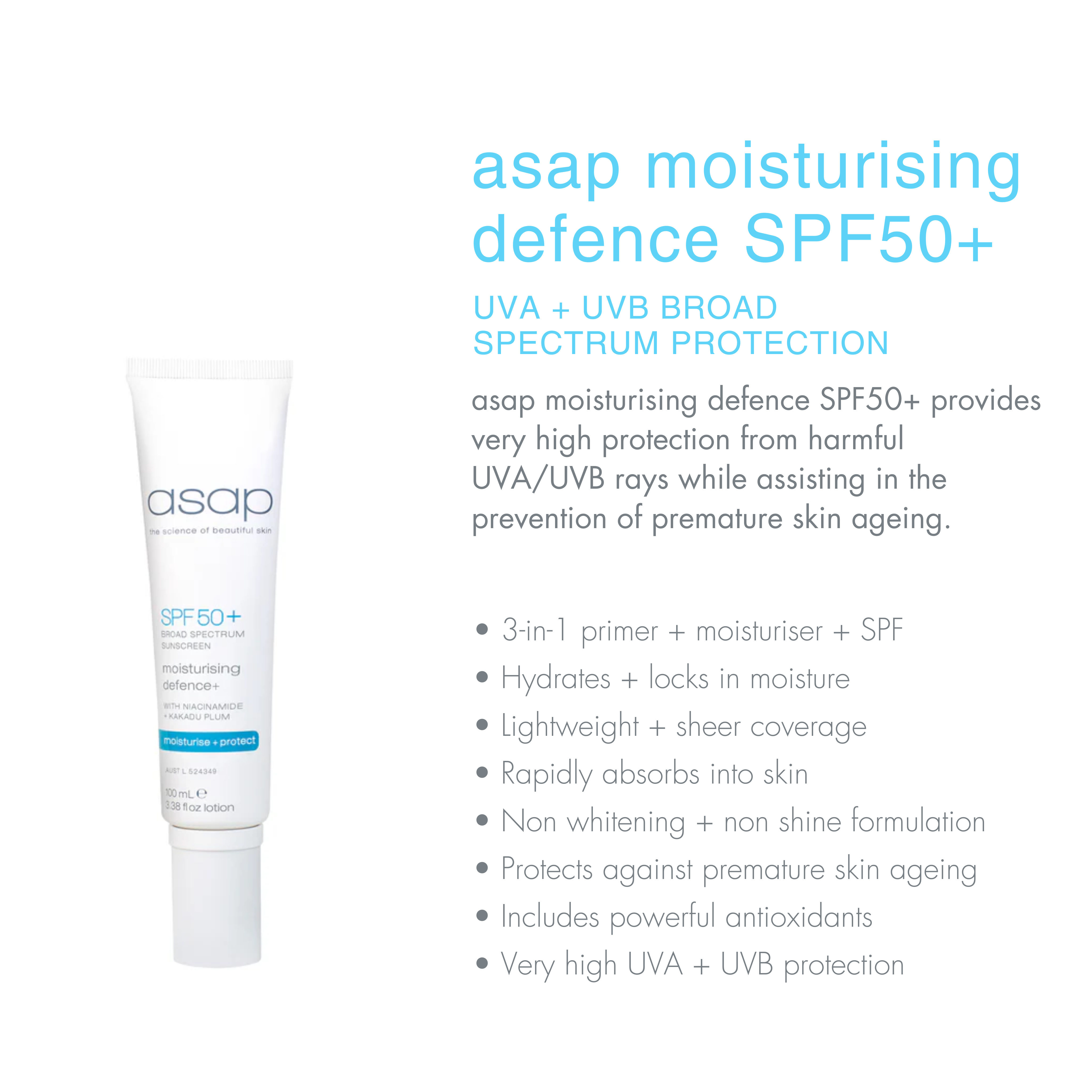 SPF50+ Moisturising Defence Plus